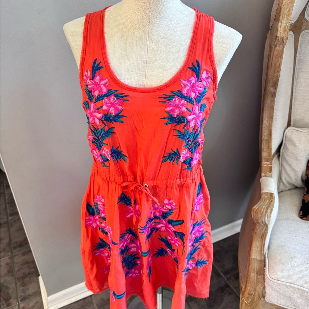 Juicy Couture Floral Embroidered Dress